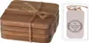 Ensemble de 4 porte-verres Excellent Houseware, bambou, Voir les images du produit 7