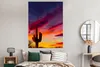 MuchoWow® Poster Kaktus - Himmel - Sonnenuntergang - Lila - Produktbild-Vorschau 4