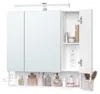 VASAGLE Badezimmerschrank, Spiegelschrank mit Beleuchtung Produktbild-Vorschau 3