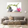Bilder auf glas - Ruhig blume dekoration stein - 100x70cm - Produktbild-Vorschau 7
