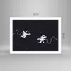 Poster - Poster ohne Rahmen - Cartoon Astronauten Kosmos - Produktbild-Vorschau 4