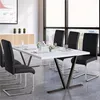 Yaheetech 6er Set Esszimmerstühle Wohnzimmerstuhl Produktbild-Vorschau 2