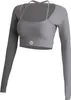 CLUB LEVEL Sportliches Langarm Oberteil Neckholder-Look für Produktbild-Vorschau 1