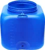A blue plastic water tank with measurement markings on the side. Podgląd zdjęcia produktu
