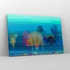 Bild auf Leinwand - Leinwandbild - Bäume Wiese Sommer - Produktbild-Vorschau 4