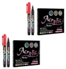 2er Set Permanente Acrylmarker auf Wasserbasis, 12-teiliges Produktbild-Vorschau 1