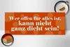 Holzschild Spruch 27x10cm Offen für alles nicht dicht Produktbild-Vorschau 3