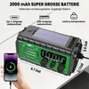 Solar radio, Notfallradio Solar Kurbel 20000mAh, AM FM Produktbild-Vorschau 5