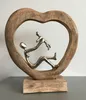 Scultura figura 29x9x30 cm madre bambino giocare gioia Anteprima dell’immagine prodotto 8