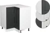 Eckunterschrank Vicco R-Line Anthrazit Landhaus 75.6 cm Produktbild-Vorschau 5