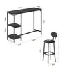 Bartisch-Set BEALIFE 120x40x90 cm mit 2 Barhockern & Produktbild-Vorschau 2