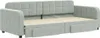 vidaXL Tagesbett Ausziehbar mit Schubladen Hellgrau 90x200 Produktbild-Vorschau 3