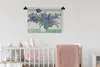 MuchoWow® Wandteppich Wandbehang Vase mit Schwertlilien - Produktbild-Vorschau 2