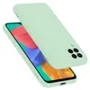 A light green phone case is shown on top of a phone. Produktbild-Vorschau