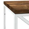 vidaXL Couchtisch Edelstahl und Altholz Massiv Produktbild-Vorschau 5