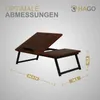 HAGO24 Laptoptisch 54x34cm Vintage Lapdesk Notebooktisch Produktbild-Vorschau 6