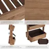 Jardinière verticale FLORA en bois laqué avec toile de Voir les images du produit 4