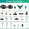 315PCS Bewässerung Garten Set 60+15M DIY Garten Produktbild-Vorschau 6