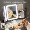 LED Schminkspiegel mit 1X/3X/7X Vergrößerung – Touchscreen, Produktbild-Vorschau 2