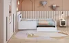Kinderbett 90x200 cm mit Nachtlicht & USB, Polsterbett mit Produktbild-Vorschau 7
