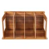 Holz DIY Desktop Bücherregal Rack Bücher DVD Lagerung Produktbild-Vorschau 1