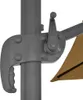 vidaXL Ampelschirm mit Aluminiummast 400 x 300 cm Taupe Produktbild-Vorschau 6
