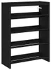 vidaXL Portascarpe nero 60x25x81 cm Materiale a base di Anteprima dell’immagine prodotto 1