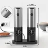 Salz- und Pfeffermühlen Set mit wiederaufladbarem Boden und Produktbild-Vorschau 8