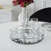 Vassoio a specchio argentato D30cm A1/m6 Anteprima dell’immagine prodotto 2
