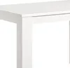A close-up of a white table corner. Produktbild-Vorschau