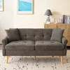 Merax 2-Sitzer Doppelsofa mit dicken Kissen, Holzbeinen und Produktbild-Vorschau 2