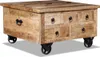 vidaXL Couchtisch Raues Mangoholz 70x70x40 cm Produktbild-Vorschau 13