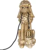 Stolní lampa Clayre & Eef Pes pudl 27x16x38 cm Zlatý plast Náhled obrázku produktu 5