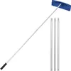 A snow rake with an extendable handle and three additional poles, all against a white background. Podgląd zdjęcia produktu