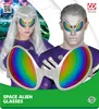 Alien Brille mit holografischen Gläsern - Außerirdischer Produktbild-Vorschau 5
