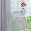 Gardinen Vorhänge Voile Gardine Transparent Dekoschal Uni Produktbild-Vorschau 8