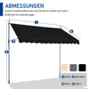 FCH Balkonmarkise 300x150x(200-300) cm Gelenkarm Markise Produktbild-Vorschau 7