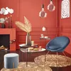 Pufa na złotych nogach Black Velvet Podgląd zdjęcia produktu 8