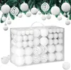 CASARIA® Boules de Noël 100pcs Ø 3-6cm plastique mat Voir les images du produit 1