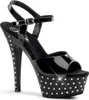 STARDUST-609 Damen Sandale von Pleaser, Schwarz EU 39, US 9 Produktbild-Vorschau 1