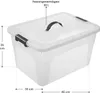 Juskys Aufbewahrungsbox mit Deckel - 4er Set Kunststoff Produktbild-Vorschau 1