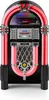 A front view of a retro-style jukebox. Produktbild-Vorschau
