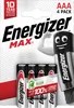 Energizer MAX – AAA, Einwegbatterie, AAA, Alkali, 4 Produktbild-Vorschau 1