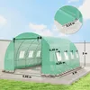 Outsunny kas, ongeveer 4 x 3 x 2 meter, foliekas met Productafbeelding-voorbeeld 3