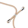 A close-up view of a beige cord with silver metal accents, likely a phone lanyard or strap. Produktbild-Vorschau