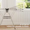 HOMCOM Wäscheständer 1,565 m Trockenlänge faltbar Produktbild-Vorschau 5