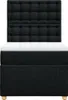 Boxspringbett mit Matratze Schwarz 90x200 cm Stoff Produktbild-Vorschau 6