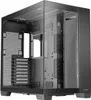 A black full tower PC case with a glass side panel. Voir les images du produit