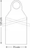 Grembiule monouso, grembiuli monouso in PE, bianco, 75 x Anteprima dell’immagine prodotto 2