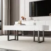 Merax  Wohnzimmermöbel Set mit minimalistische Couchtisch Produktbild-Vorschau 6